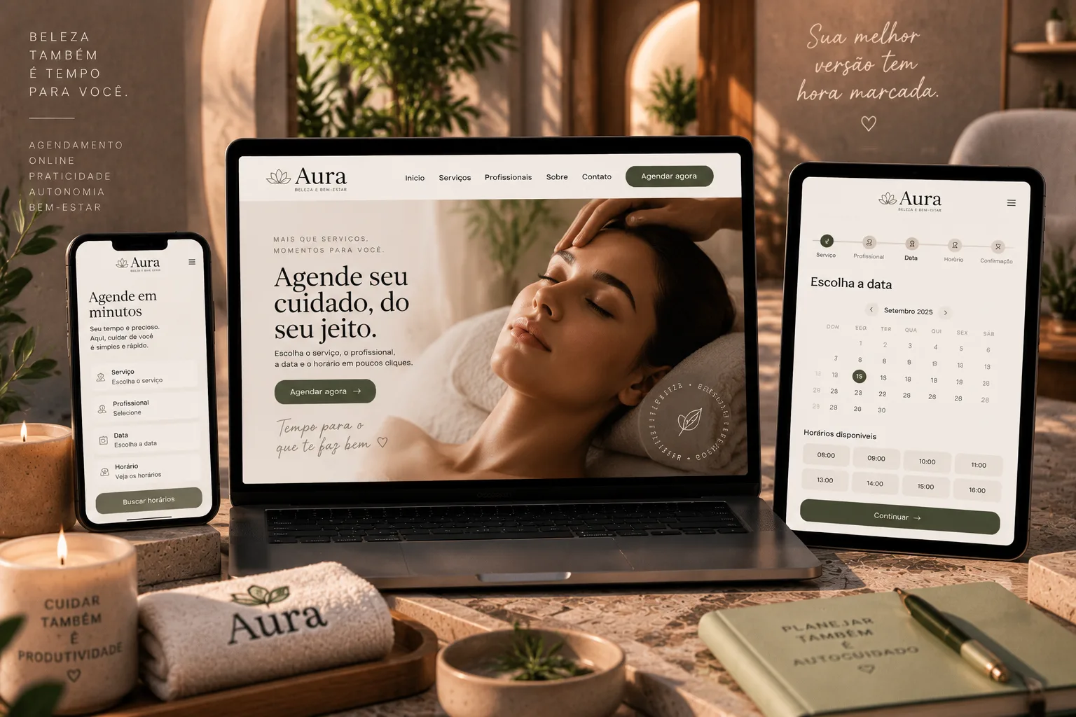 Prévia do site — Site de agendamento